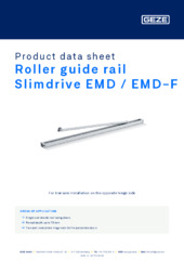 Roller guide rail Slimdrive EMD / EMD-F Product data sheet EN