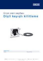 Dişli kayışlı kilitleme Ürün veri sayfası TR