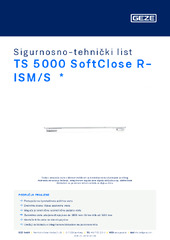 TS 5000 SoftClose R-ISM/S  * Sigurnosno-tehnički list HR