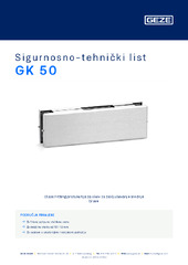 GK 50 Sigurnosno-tehnički list HR