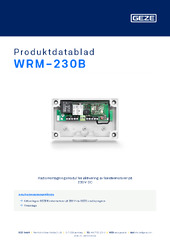 WRM-230B Produktdatablad SV