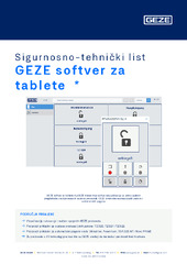 GEZE softver za tablete  * Sigurnosno-tehnički list HR