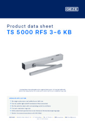 TS 5000 RFS 3-6 KB Product data sheet EN