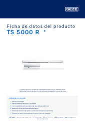 TS 5000 R  * Ficha de datos del producto ES
