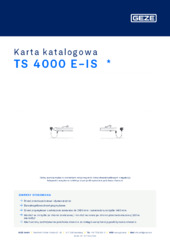 TS 4000 E-IS  * Karta katalogowa PL