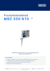 MBZ 300 N10  * Produktdatablad NB