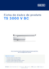 TS 3000 V BC Ficha de dados de produto PT