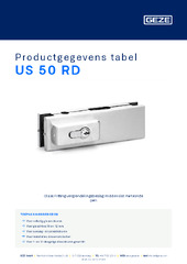 US 50 RD Productgegevens tabel NL