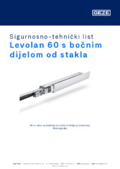 Levolan 60 s bočnim dijelom od stakla Sigurnosno-tehnički list HR
