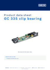 GC 335 clip bearing Product data sheet EN