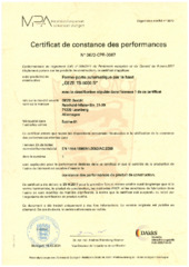 Certificat FR (763516)