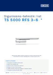 TS 5000 RFS 3-6  * Sigurnosno-tehnički list HR