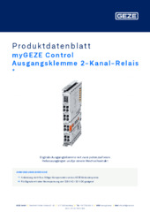 myGEZE Control Ausgangsklemme 2-Kanal-Relais  * Produktdatenblatt DE
