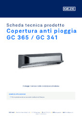 Copertura anti pioggia GC 365 / GC 341 Scheda tecnica prodotto IT