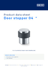 Door stopper 04  * Product data sheet EN
