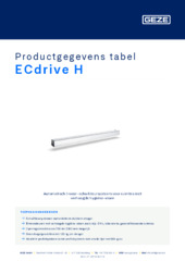 ECdrive H Productgegevens tabel NL