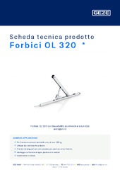 Forbici OL 320  * Scheda tecnica prodotto IT