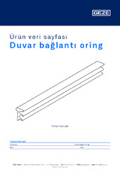Duvar bağlantı oring Ürün veri sayfası TR