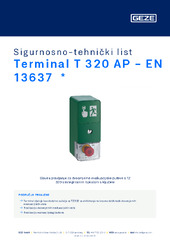 Terminal T 320 AP - EN 13637  * Sigurnosno-tehnički list HR