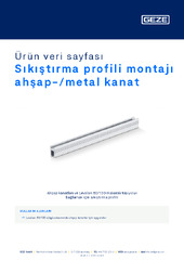 Sıkıştırma profili montajı ahşap-/metal kanat Ürün veri sayfası TR