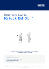 IQ lock EM DL  * Ürün veri sayfası TR