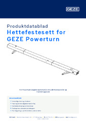 Hettefestesett for GEZE Powerturn Produktdatablad NB