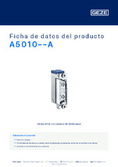 A5010--A Ficha de datos del producto ES