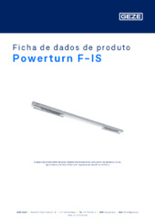 Powerturn F-IS Ficha de dados de produto PT