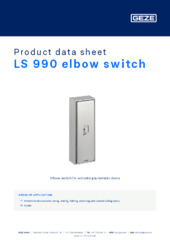 LS 990 elbow switch Product data sheet EN
