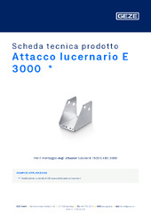 Attacco lucernario E 3000  * Scheda tecnica prodotto IT