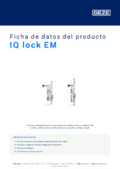 IQ lock EM Ficha de datos del producto ES