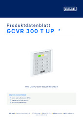 GCVR 300 T UP  * Produktdatenblatt DE