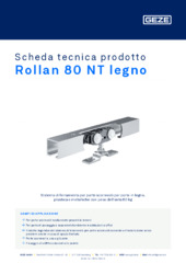 Rollan 80 NT legno Scheda tecnica prodotto IT