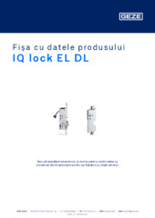 IQ lock EL DL Fișa cu datele produsului RO