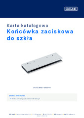 Końcówka zaciskowa do szkła Karta katalogowa PL