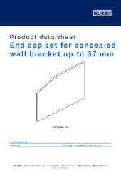 End cap set for concealed wall bracket up to 37 mm Product data sheet EN