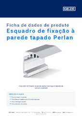 Esquadro de fixação à parede tapado Perlan Ficha de dados de produto PT