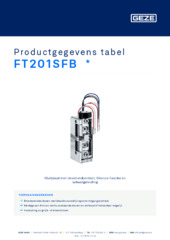 FT201SFB  * Productgegevens tabel NL