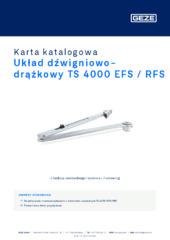Układ dźwigniowo-drążkowy TS 4000 EFS / RFS Karta katalogowa PL