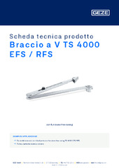 Braccio a V TS 4000 EFS / RFS Scheda tecnica prodotto IT