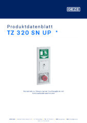 TZ 320 SN UP  * Produktdatenblatt DE
