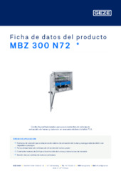 MBZ 300 N72  * Ficha de datos del producto ES