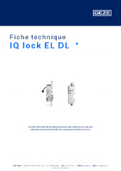 IQ lock EL DL  * Fiche technique FR