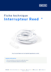Interrupteur Reed  * Fiche technique FR