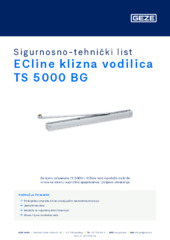 ECline klizna vodilica TS 5000 BG Sigurnosno-tehnički list HR