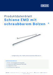 Schiene EMD mit schraubbarem Bolzen Produktdatenblatt DE