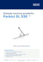 Forbici OL 320  * Scheda tecnica prodotto IT