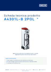 A4301L-B 2POL  * Scheda tecnica prodotto IT