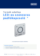 LED-es szenzoros padlókapcsoló  * Termék adatlap HU