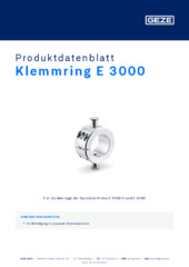 Klemmring E 3000 Produktdatenblatt DE